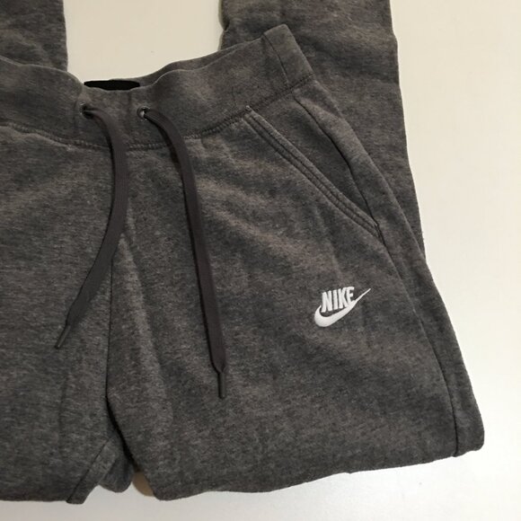 Nike Sportswear Fleece Womens XS Gray Joggers Sweatpants - Picture 2 of 10